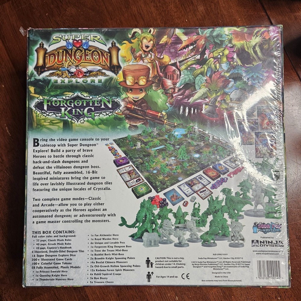 Super Dungeon Explore Forgotten King Board Game 2014 Soda Pop Miniatures Sealed - Picture 6 of 14